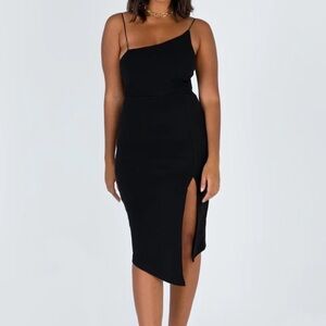 Princess Polly Black Asymmetrical Dress